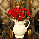 伊丽莎白法式陶瓷奶壶花瓶花器 餐桌摆设 整体花艺套装 欧式经典