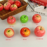 仿真蛇果模型加力果苹果红富士水果装饰品摄影早教食品工艺摆件