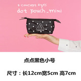 3ce化妆包韩国大容量收纳包洗漱包刺绣包邮旅行收纳包