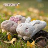 许多甜光毛绒布艺鼠标护腕垫可爱卡通创意兔子笔记本护腕公仔娃娃
