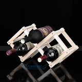 包邮 创意实木酒架/木质红酒架木制葡萄酒架 可折叠（3瓶）