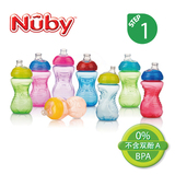 美国nuby努比婴儿水杯鸭嘴杯夏季儿童水杯吸管杯防漏宝宝训练杯