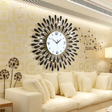 简约壁钟装饰客厅挂钟创意个性钟表 现代欧式静音石英时钟挂表