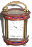 小椭圆皮套艺术古董钟表|西洋机械座钟|老式仿古董钟|钟表配件