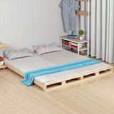 简易实木床单人床折叠床双人床简易床折叠木床木板床榻榻米实木床