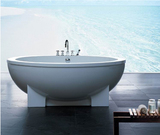 厂家直销进口亚克力浴缸 双人浴缸 欧式独立式豪华浴缸 圆形浴缸