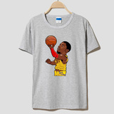 一件代发NBAT恤Q版卡通库里科比凯里欧文韦德圆领短袖半袖篮球T恤