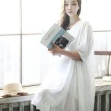 ASVE2016新款韩国进口棉麻孕妇装夏季大码宽松显瘦孕妇连衣裙孕妇