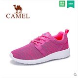 camel/骆驼女鞋 正品夏季新款运动休闲女鞋系带单鞋A61335600