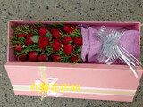 红玫瑰礼盒上海鲜花速递同城普陀杨浦浦东静安长宁当天送花上门