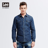 【lee商场同款】男士秋冬新款牛仔长袖衬衫|L14597H55W77