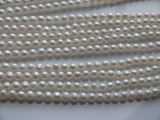 天然淡水珍珠5-6mm近圆形微暇小珍珠项链散珠半成品批发diy