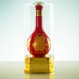 雨奇陶瓷厂家批发玻璃红色酒瓶喜酒瓶透明盒子30盒一箱