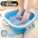 鑫宝鹭加厚耐高温养生足疗按摩足浴盆可折叠专利塑料洗脚盆泡脚盆
