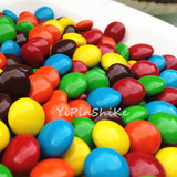 彩虹糖代可可巧克力糖果糖豆休闲零食散装彩色小纽扣250g罐装包邮