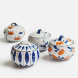 韩式日式和风手绘陶瓷餐具情侣碗套装创意饭碗小汤碗厨房用品盖碗