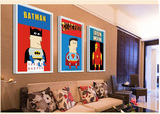 复仇者联盟美国英雄经典电影海报卡通儿童装饰画挂画壁画有框画