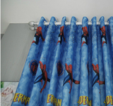 香港西歌卧室客厅窗帘简约卡通男孩特价成品布料儿童飘窗蜘蛛侠