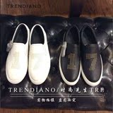 代购Trendiano鞋2016欧时力男装潮流铆钉低帮休闲板鞋3HA1518310