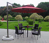 户外家具藤椅子茶几遮阳伞组合咖啡厅休闲庭院花园露台桌椅带伞