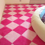 卧室地毯满铺 可拼接绒面拼图泡沫垫加厚儿童榻榻米爬行防滑地板