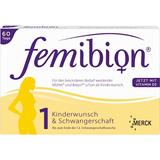 现货备孕叶酸德国Femibion1段孕妇叶酸孕前3个月-12周60天