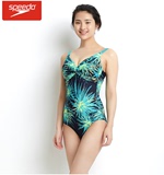 Speedo 速比涛塑身女士舒适三角连体游泳衣正品410261