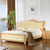 欧式床实木床1.8现代简约婚床，法式套房公主床，创意床橡木床。
