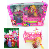 芭比娃娃甜甜屋套装礼盒温馨睡床公主女孩过家家玩具儿童礼物批发