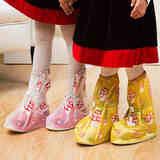 笑脸防沙雨鞋套防滑保护塑料器防水儿童成人小孩男女防尘下雨天