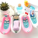 韩版创意可爱卡通kitty 叮当卫生间浴缸肥皂盒 欧式沥水香皂盒子