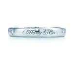 香港正品代购蒂芙尼戒指Tiffany白金窄版18K指环925结婚戒指包邮