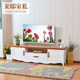 莱邸家私地中海纯实木电视柜美式全实木电视机柜象牙白1.6米1.8米