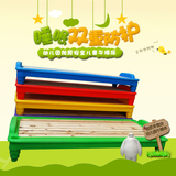幼儿园统铺床通铺床儿童塑料木板午休午睡平铺床幼儿园专用平板床