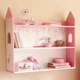 桌上书架儿童小书柜挂墙置物架彩色卡通书柜储物柜玩具收纳架包邮