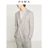ZARA 男装 STUDIO 工作室系列双排扣西装套装西装外套 0425862970