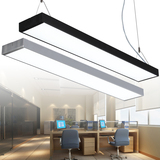 现代简约创意个性led办公室吊灯长方形铝材吊灯 直角吧台北欧吊灯