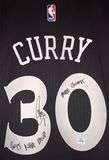 库里亲笔签名球衣Curry签名球衣金州勇士签名斯蒂芬库里生日礼物
