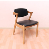 chair欧式个性阳台伊姆斯椅子新中式实木餐椅西餐厅z形实木椅子