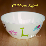可爱餐具骨瓷碗米饭碗儿童家用卡通碗陶瓷碗小汤碗彩色麦片早餐碗