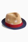 英国代购童装NEXT2016夏男宝宝男童星星印花绅士草呢帽 帽子