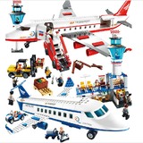古迪航空飞机兼容乐高积木拼装军事大型客机儿童8-10-12-14岁玩具