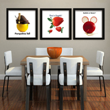趣味蔬菜水果店墙画现代厨房餐厅装饰画实木挂画宜家壁画