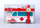 汽车模型 木制回力小汽车 救命车 救护车 儿童益智玩具车