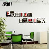 3D立体墙简约现代办公室创意设计文字励志语会议室贴前台立体墙贴