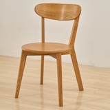 简约北欧实木餐椅小户型餐桌椅白橡木办公椅简约现代咖啡椅餐厅椅