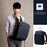 2016韩版男士方形竖款双肩背包潮流男女式大学生书包苹果电脑包包