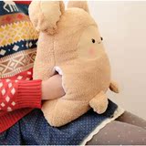 可爱大号小老鼠三用靠垫抱枕空调毯暖手捂毛绒玩具情人节礼物女