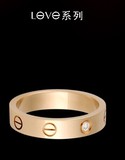 【卡地亚】接受验货正品代购LOVE结婚戒指玫瑰金1钻石窄B4050700