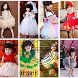 新款大小女孩艺术写真服饰儿童摄影服装影楼造型童装公主裙批发